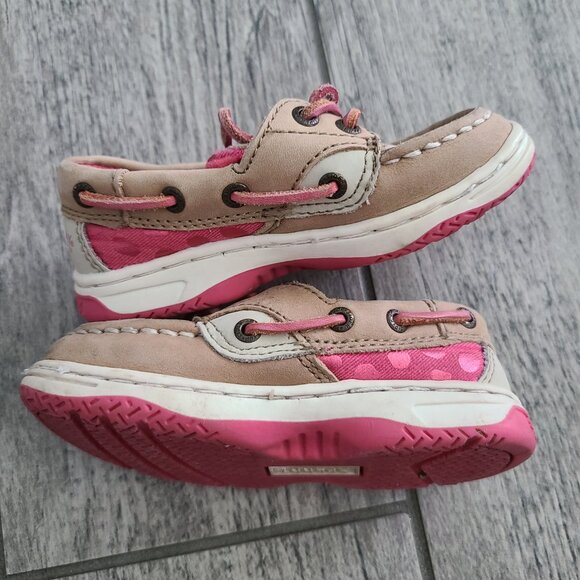 Sperry Toddler Girls Bluefish 2-Eye Boat Shoes Size 7M - Picture 8 of 11